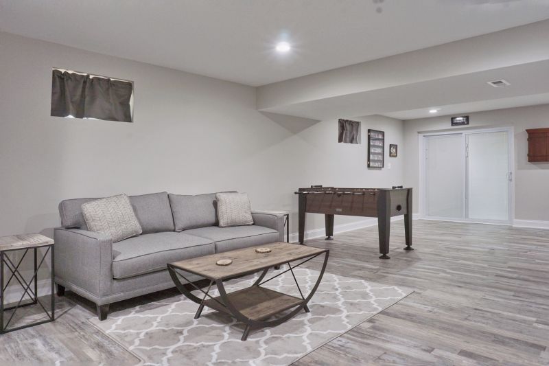 Vinyl Flooring in Basement